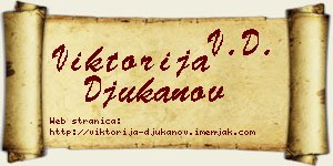 Viktorija Đukanov vizit kartica